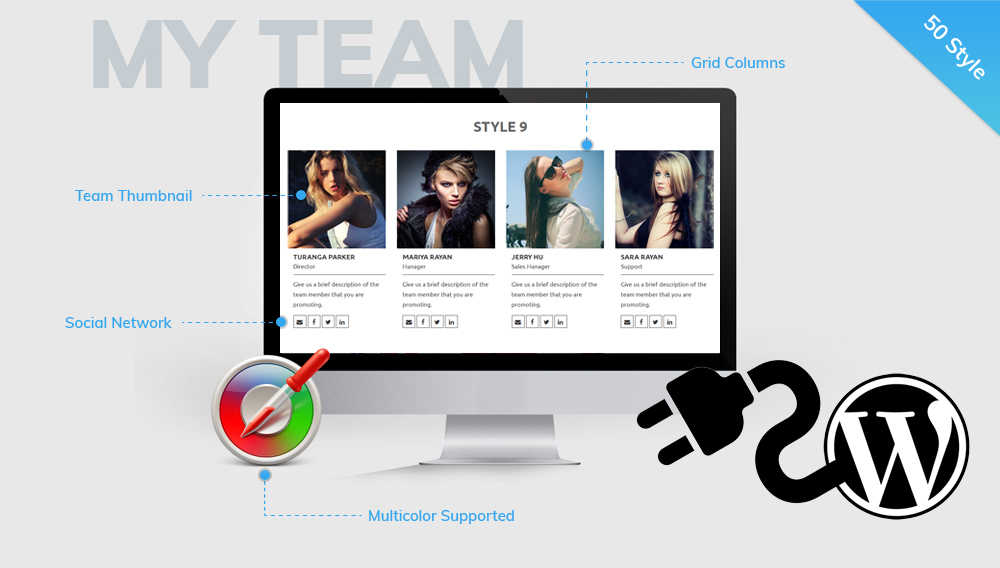 My Team - Wordpress Team Layouts