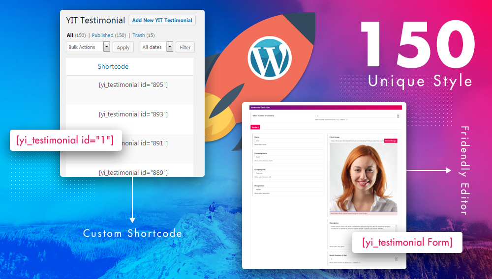 YIT Testimonial Showcase WordPress Plugin